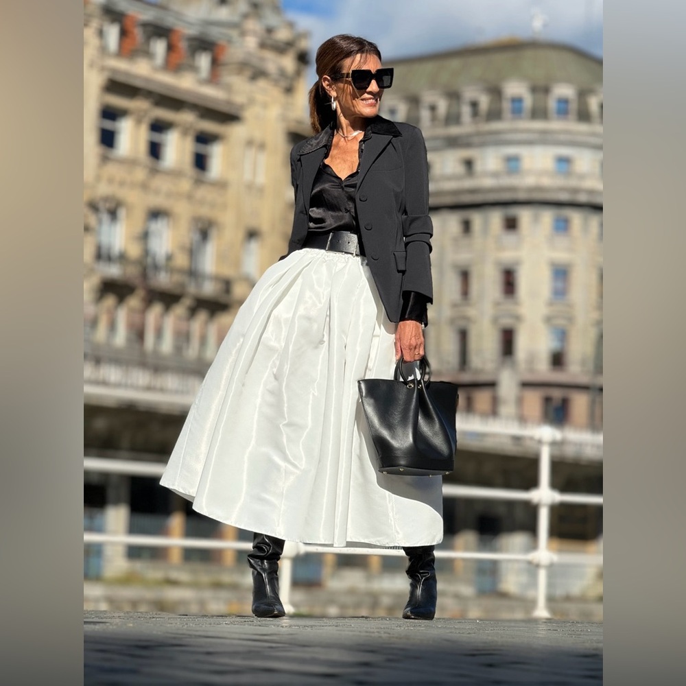 White Taffeta Marielle Stokkelaar Skirt